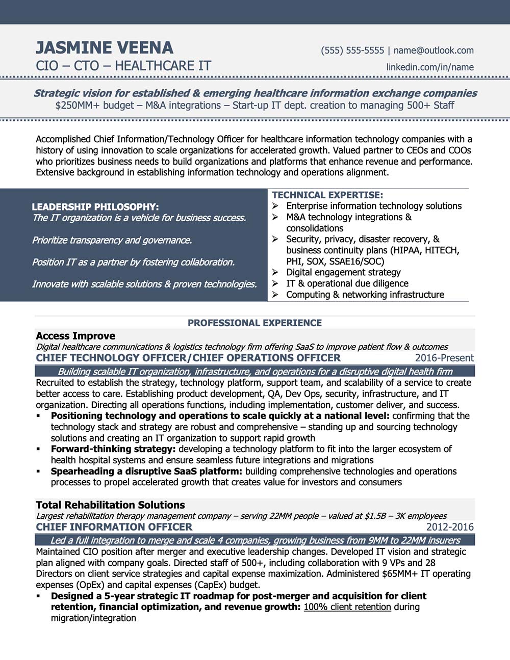 Preview Healthcare Chief Technology Officer / CIO